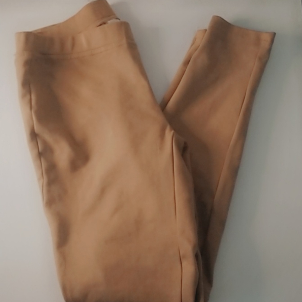 Suede dress pants
